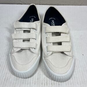 Sperry Womens Slip On Crest Loop cream Casual Shoes‎ Memory Foam size 9.5
